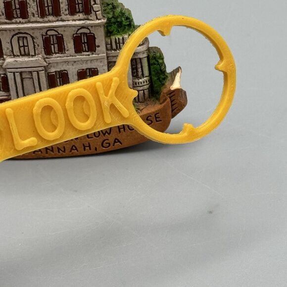 Vtg Historic Savannah Georgia Fridge Souvenir Magnet Juliett Gordon Low House - Picture 10 of 10